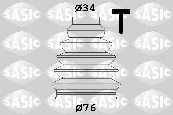 SASIC 2933203: Kaitsekummikomplekt, veovõll rattapool, Termoplast