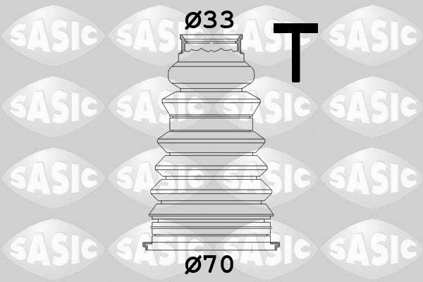 SASIC 4003434: Kaitsekummikomplekt, veovõll rattapool, Termoplast