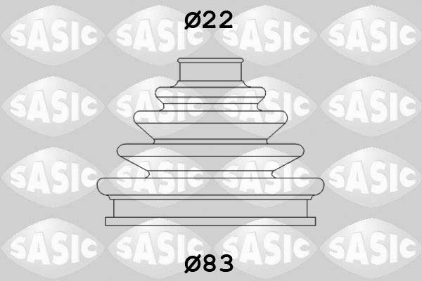SASIC 4003437: Kaitsekummikomplekt, veovõll rattapool