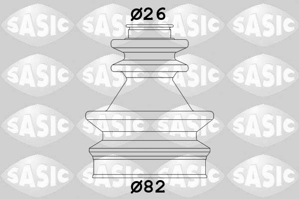 SASIC 4003439: Mansjettsett, drivaksel girkassesiden