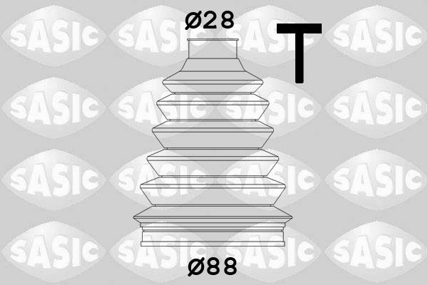 SASIC 4003455: Bälgsats, drivaxel på hjulsidan, Termoplast