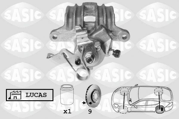 SASIC 6506010: Pidurisadul Tagasild vasakul