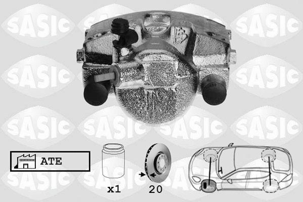 SASIC 6506020: Pidurisadul esisild vasakul