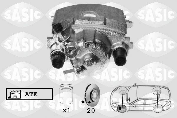 SASIC 6506090: Pidurisadul esisild vasakul