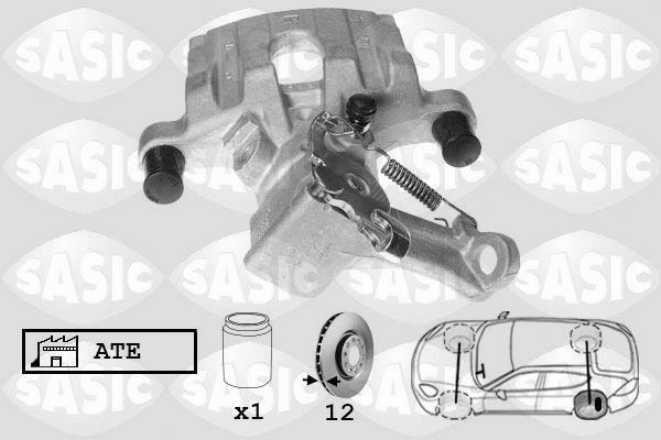 SASIC 6506104: Pinza freno Assale posteriore Sx