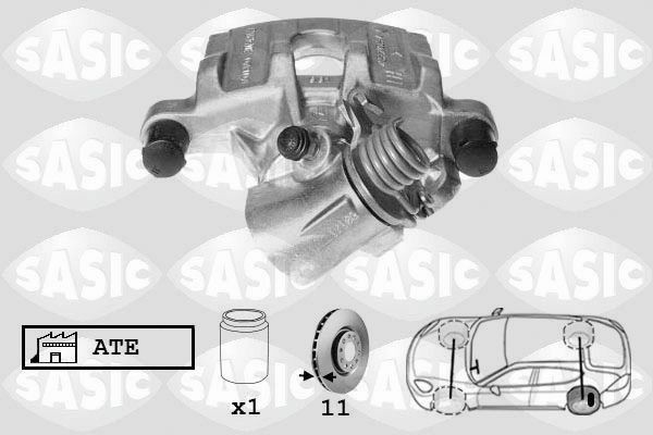 SASIC 6506128: Pidurisadul Tagasild vasakul