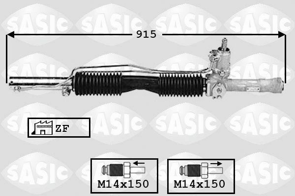 SASIC 7006000: Roolilatt ilma rooliotsata, ilma kuulliigendita