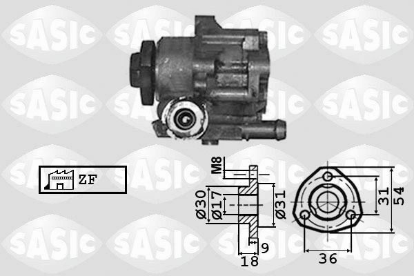 SASIC 7076010: Stūres pastiprinātāja sūknis