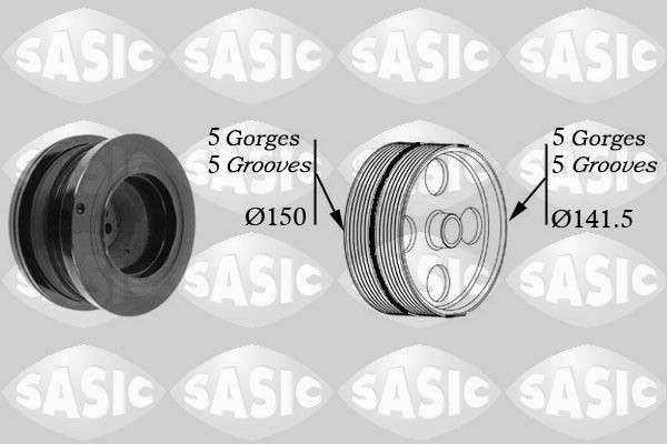 SASIC 9001812: Skriemulys, alkūninis velenas