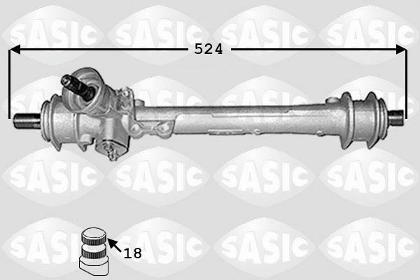 SASIC 9006003: Roolilatt ilma rooliotsata, ilma kuulliigendita
