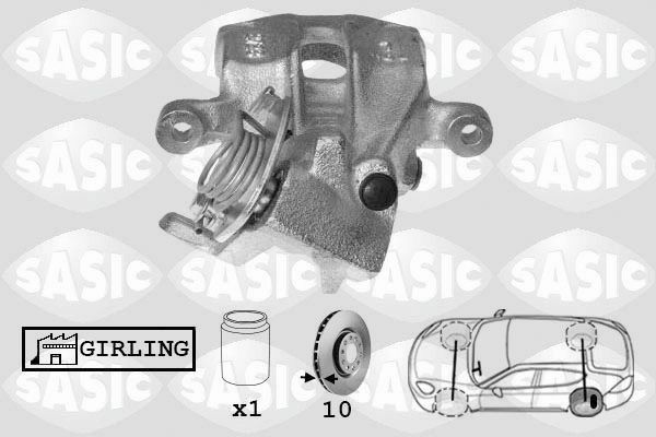 SASIC SCA0008: Pidurisadul Tagasild vasakul