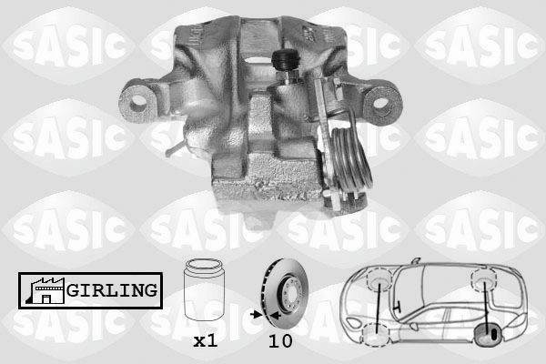 SASIC SCA0042: Pidurisadul Tagasild vasakul
