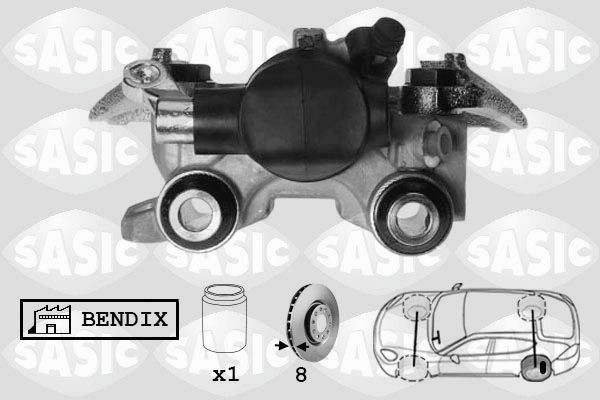 SASIC SCA0060: Pidurisadul Tagasild vasakul