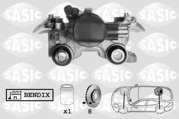 SASIC SCA0061: Pidurisadul Tagasild paremal