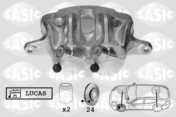 SASIC SCA0070: Pidurisadul esisild vasakul