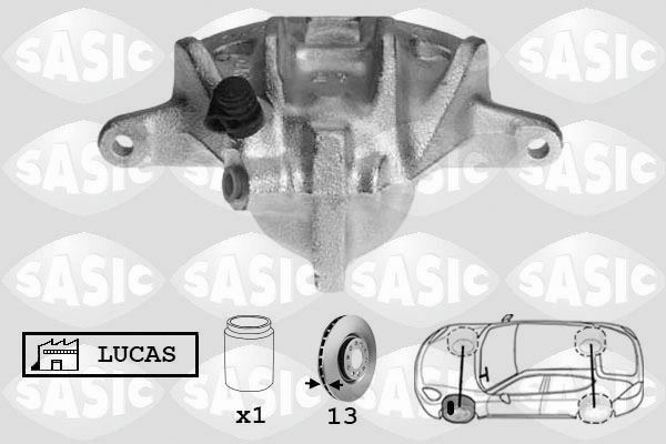 SASIC SCA0086: Pidurisadul esisild vasakul