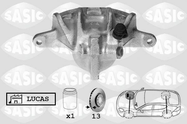 SASIC SCA0087: Pidurisadul esisild paremal