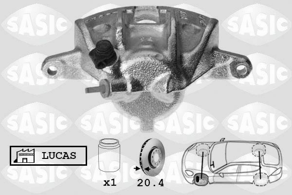 SASIC SCA0088: Pidurisadul esisild vasakul