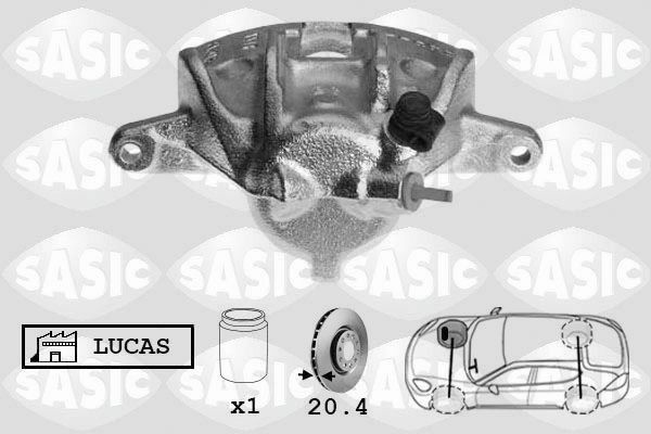 SASIC SCA0089: Pidurisadul esisild paremal