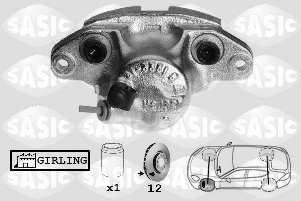 SASIC SCA4002: Pidurisadul esisild vasakul