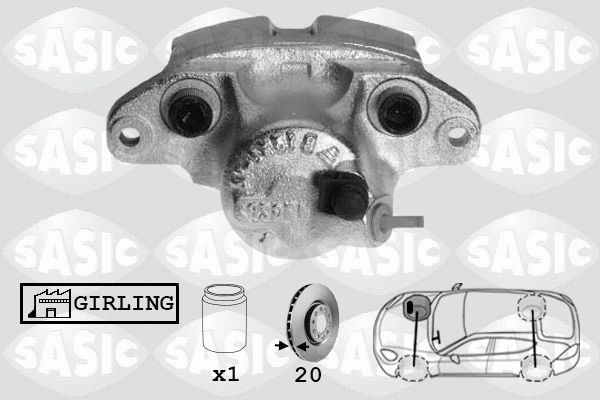 SASIC SCA4021: Pidurisadul esisild paremal