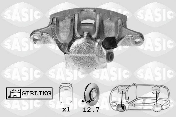 SASIC SCA6006: Pidurisadul esisild vasakul