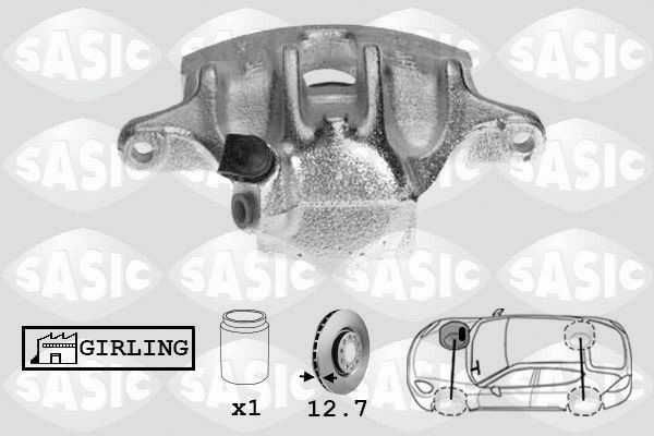 SASIC SCA6007: Pidurisadul esisild paremal