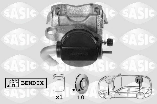 SASIC SCA6033: Pidurisadul Tagasild paremal