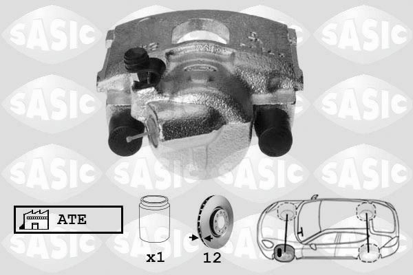 SASIC SCA6124: Pidurisadul esisild vasakul