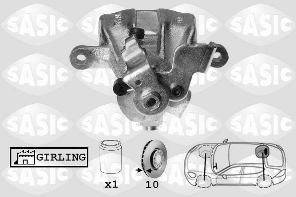 SASIC SCA6143: Pidurisadul Tagasild paremal