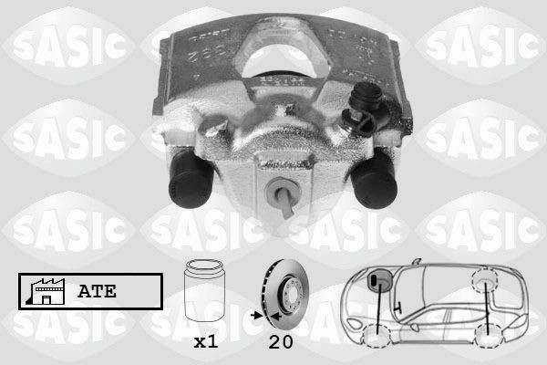 SASIC SCA6151: Pidurisadul esisild paremal
