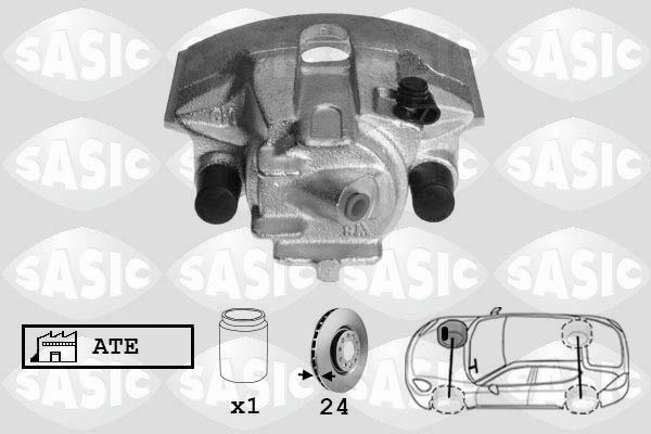 SASIC SCA6153: Pidurisadul esisild paremal