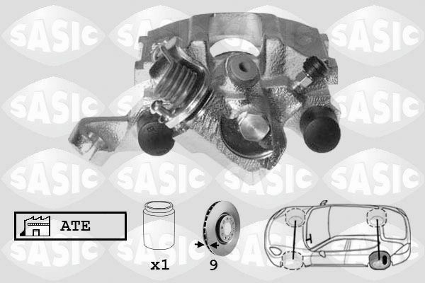 SASIC SCA6158: Pidurisadul Tagasild vasakul