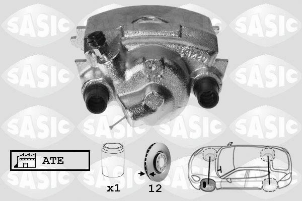 SASIC SCA6196: Pidurisadul esisild vasakul