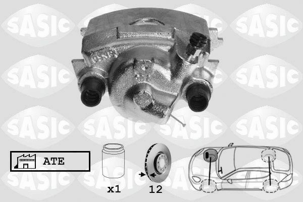 SASIC SCA6197: Pidurisadul esisild paremal