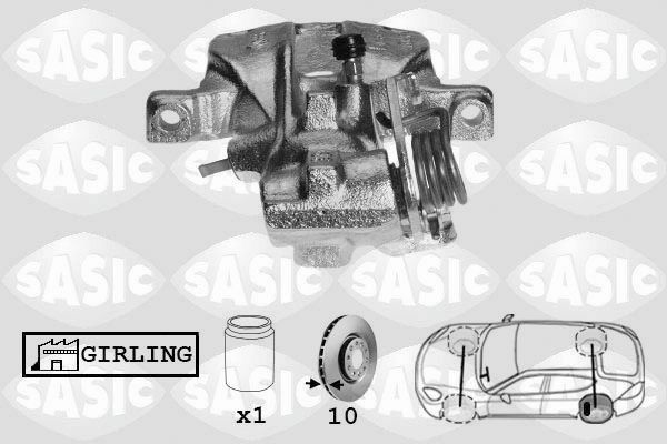 SASIC SCA6198: Pidurisadul Tagasild vasakul
