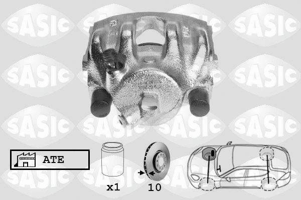 SASIC SCA6219: Pidurisadul esisild paremal