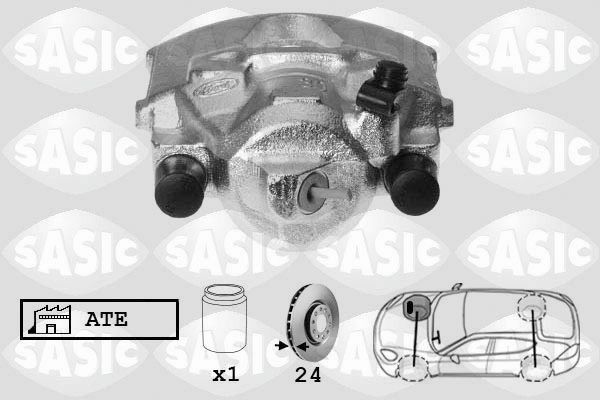 SASIC SCA6229: Pidurisadul esisild paremal