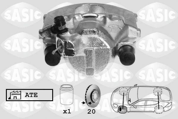 SASIC SCA6252: Pidurisadul esisild vasakul