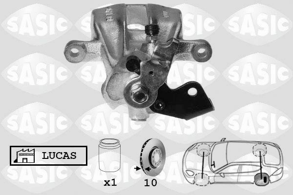 SASIC SCA6578: Pidurisadul Tagasild vasakul