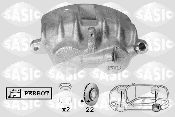 SASIC SCA6582: Pidurisadul Tagasild vasakul