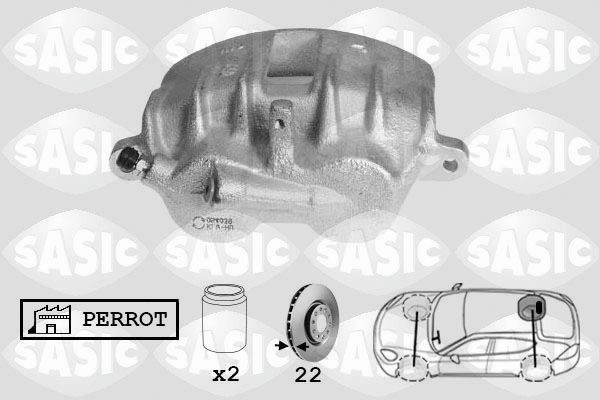 SASIC SCA6583: Pidurisadul Tagasild paremal