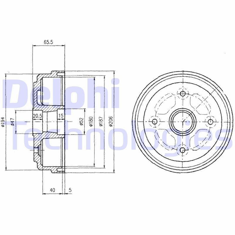 DELPHI BF490: Piduritrummel