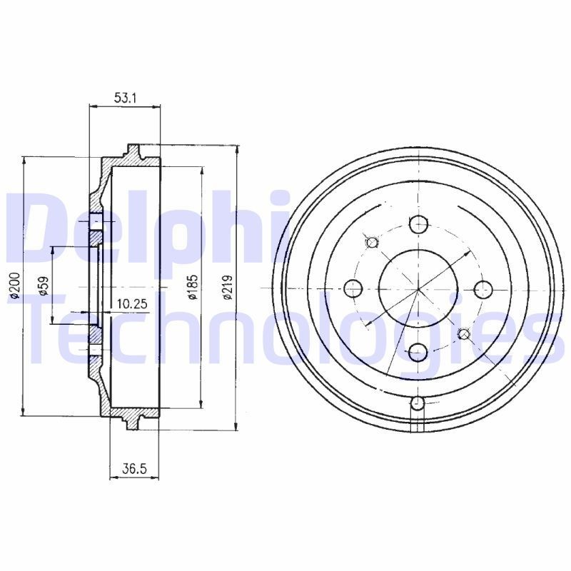 DELPHI BF389: Piduritrummel 219mm