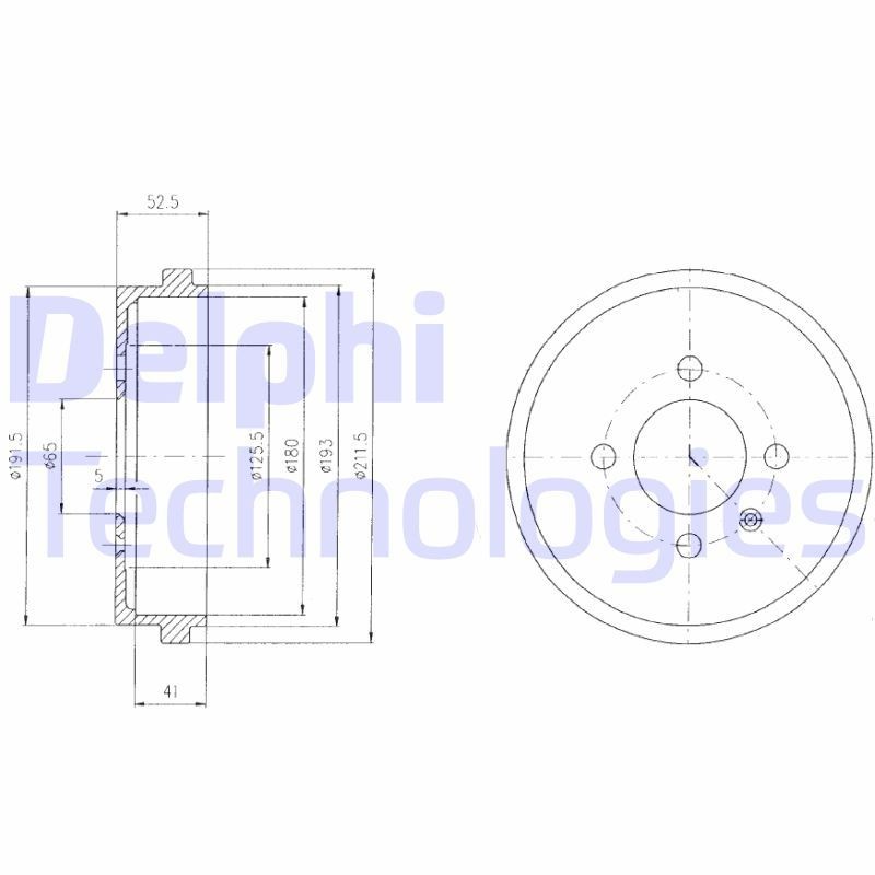 DELPHI BF409: Piduritrummel 212mm
