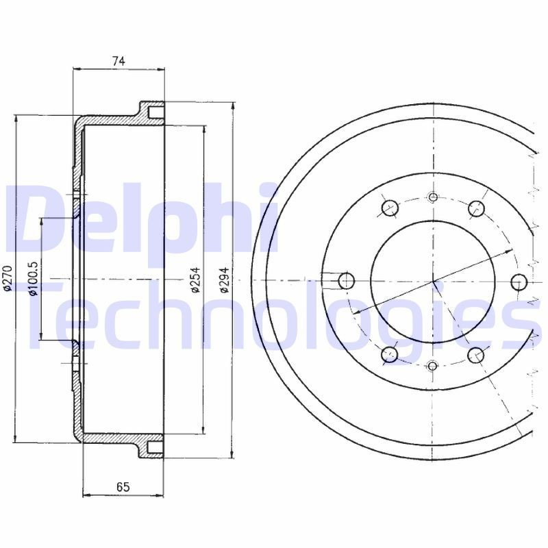 DELPHI BF416: Piduritrummel 294mm