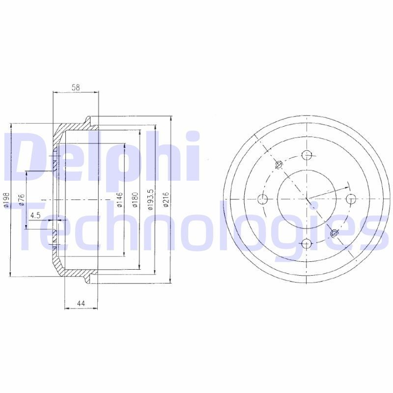 DELPHI BF435: Piduritrummel