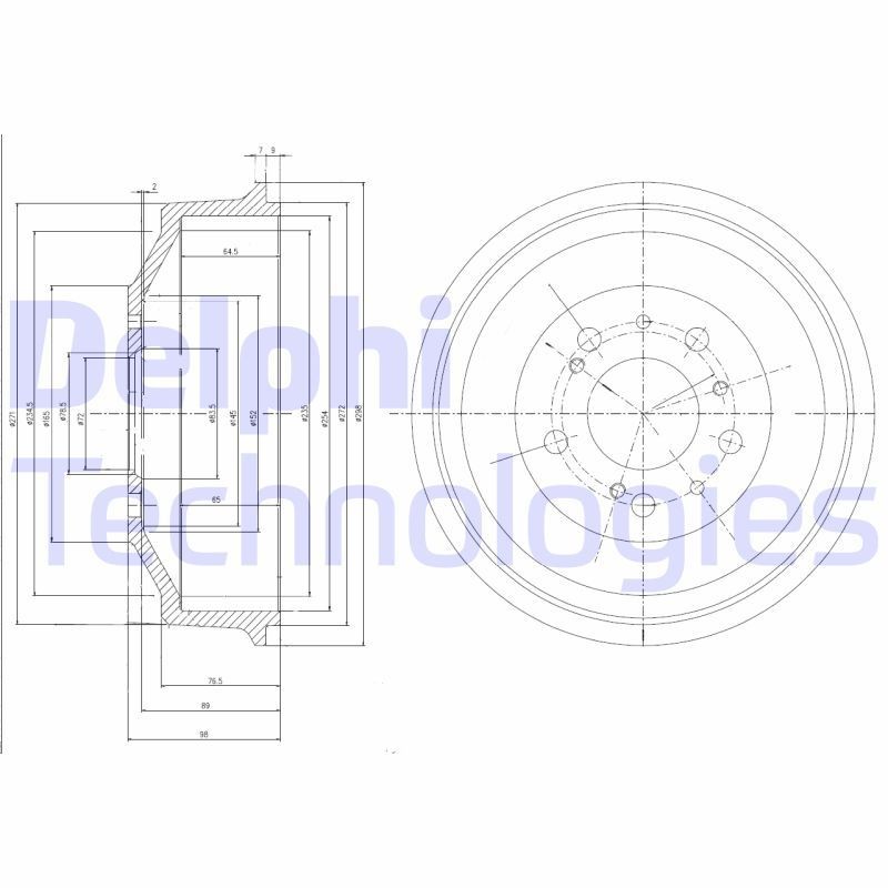 DELPHI BF153: Piduritrummel 298mm