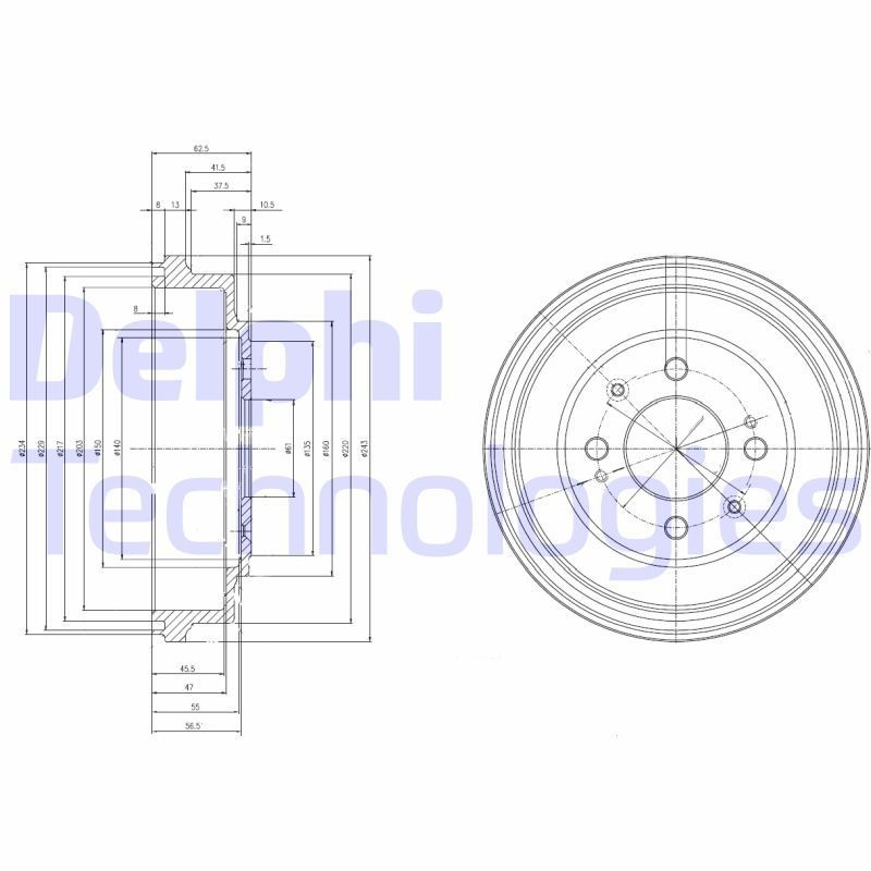 DELPHI BF280: Piduritrummel 243mm