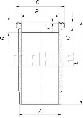 MAHLE ORIGINAL 061 WN 09: Sylinteriputki
